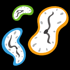 歪む時間のイラスト | かわいいフリー素材集 いらすとや